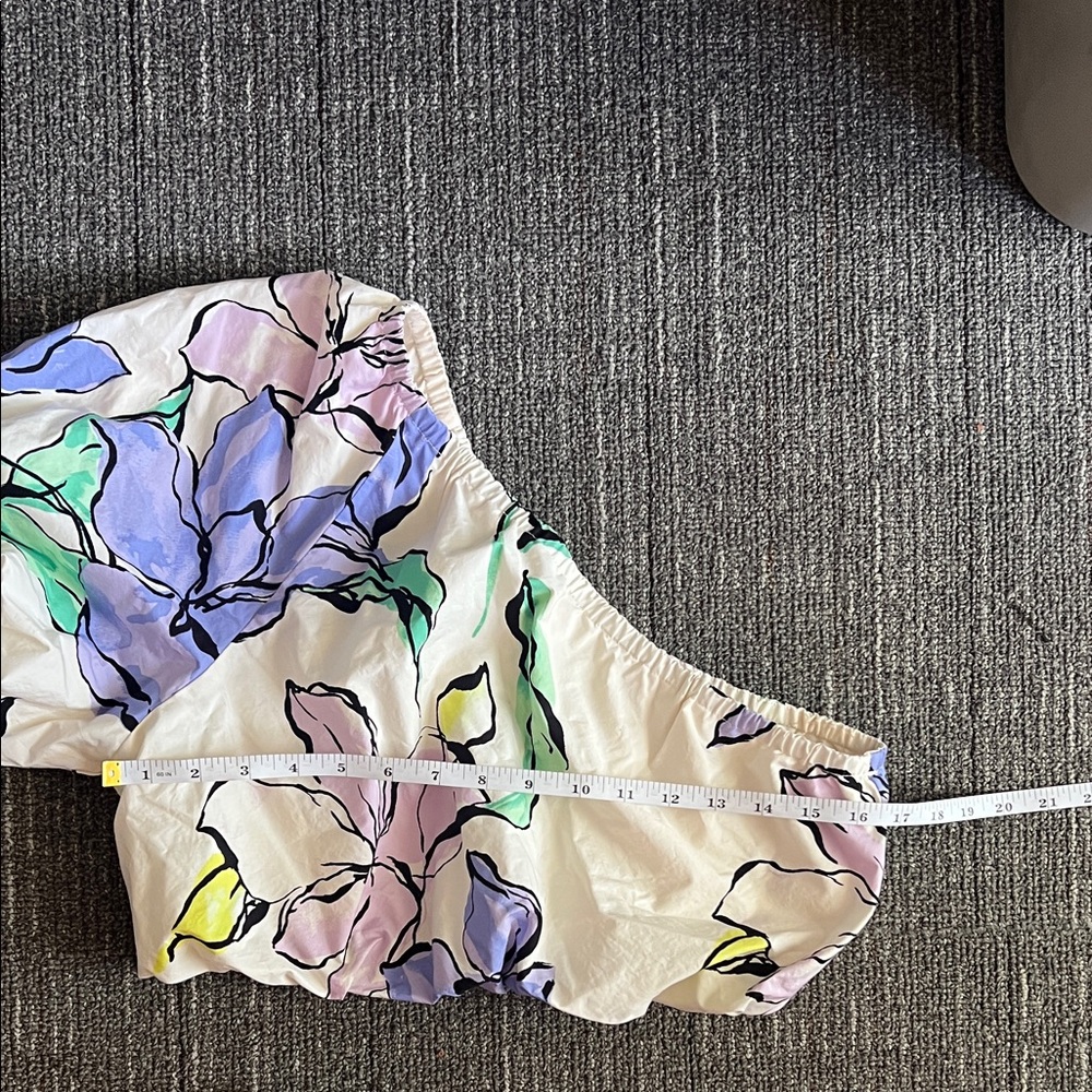 🌸 A New Day Floral One-Shoulder Crop Top & Tiered Skirt Set w/ Pockets | Size M - Picture 4 of 13